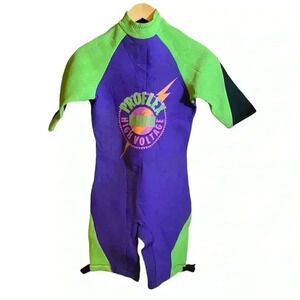 Vintage Proflex High Voltage Neoprene Shorty Swimming Surfing Wetsuit Men's Smal